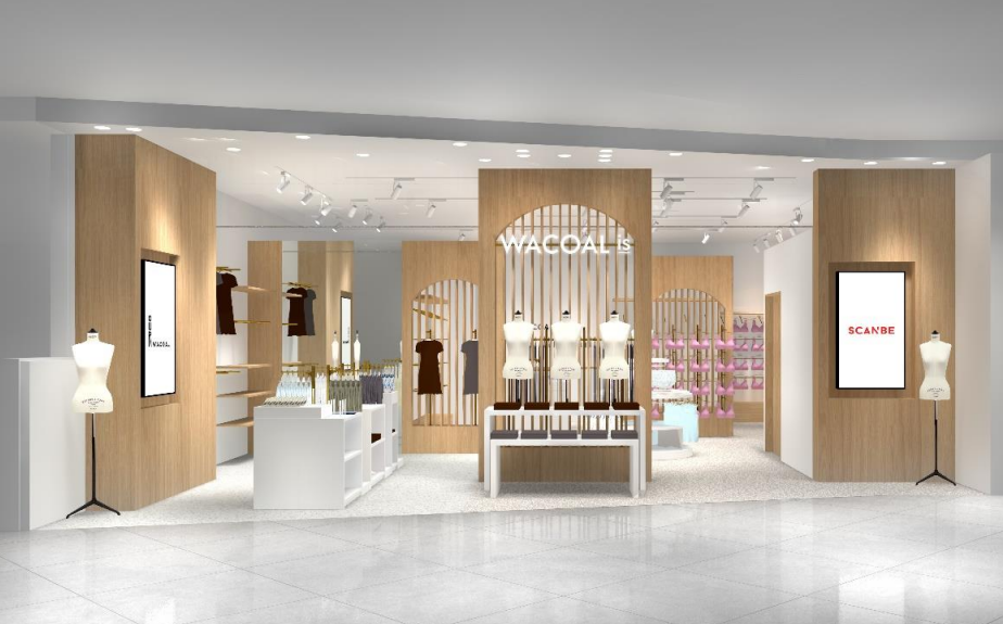 ワコールのOMO型店舗「WACOAL is」の外観イメージ