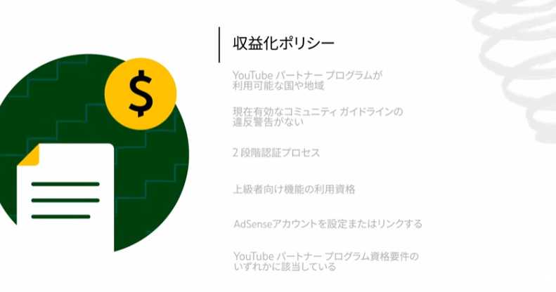 YouTubeの収益化条件