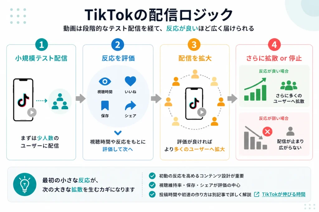  TikTokの配信ロジック